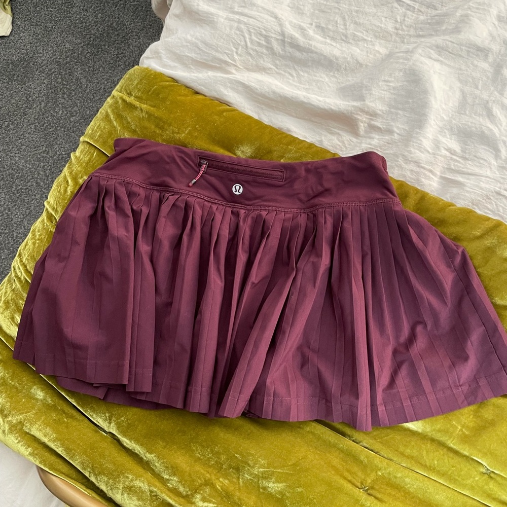 Maroon Pleated LuLuLemon Skirt!